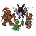 Cryptids Holiday PNG