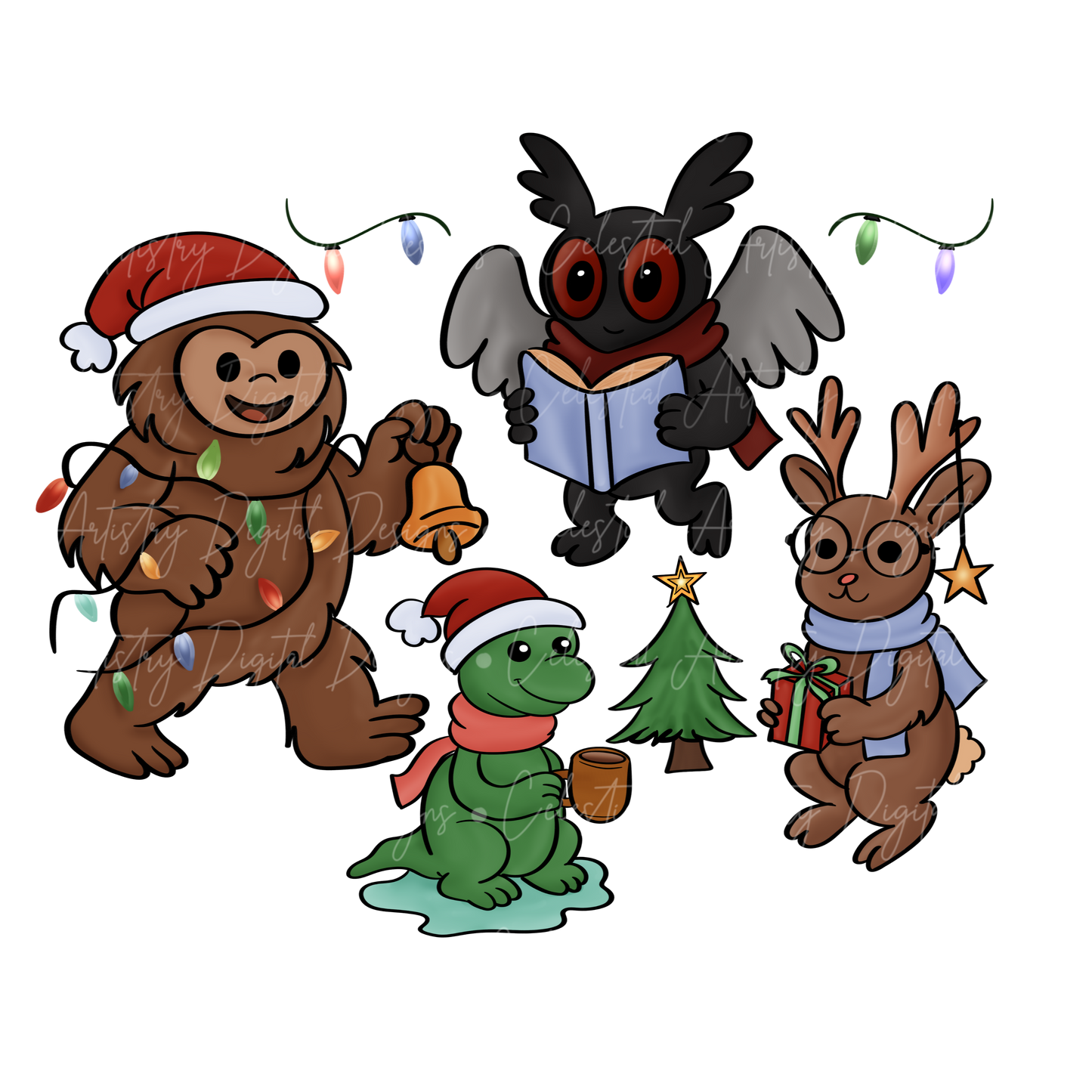 Cryptids Holiday PNG