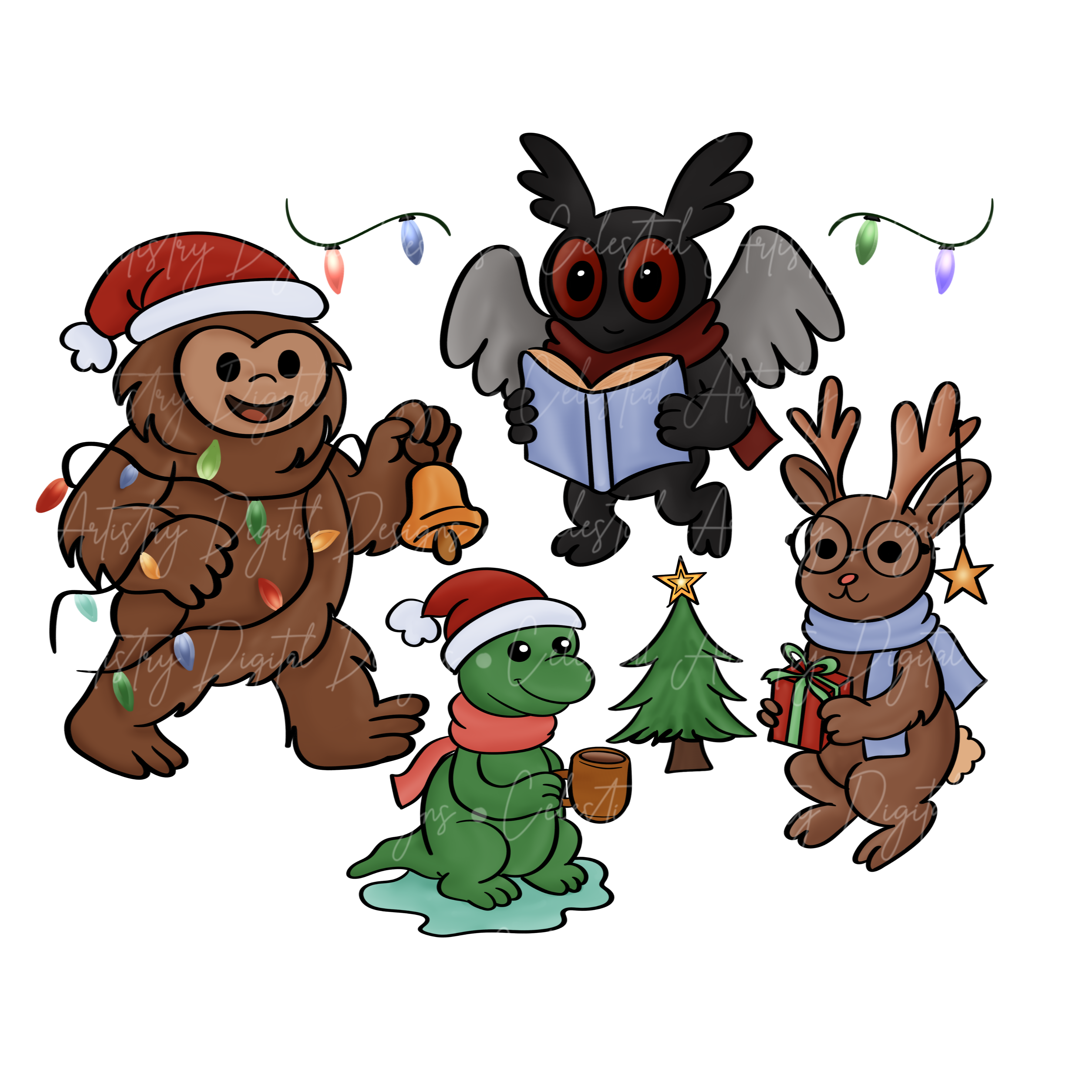 Cryptids Holiday PNG