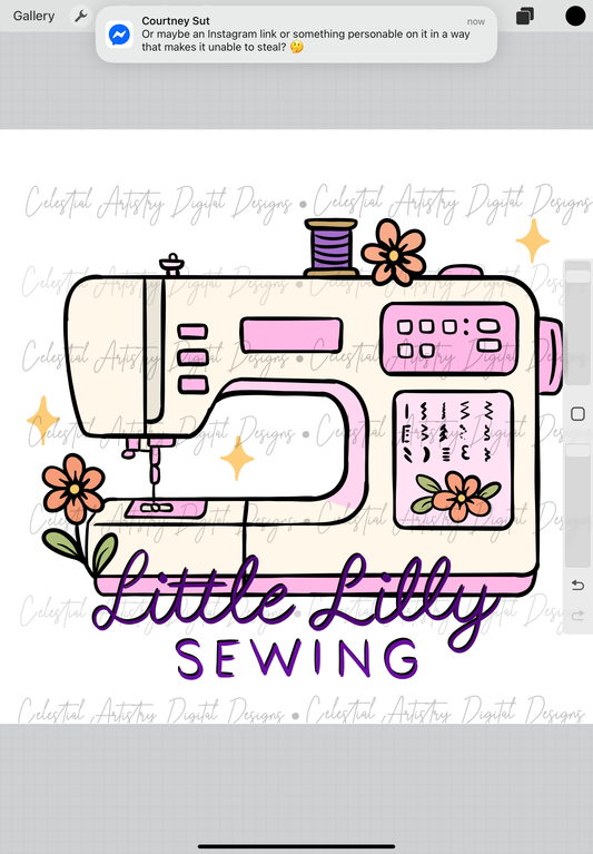 Little Lilly Sewing Logo