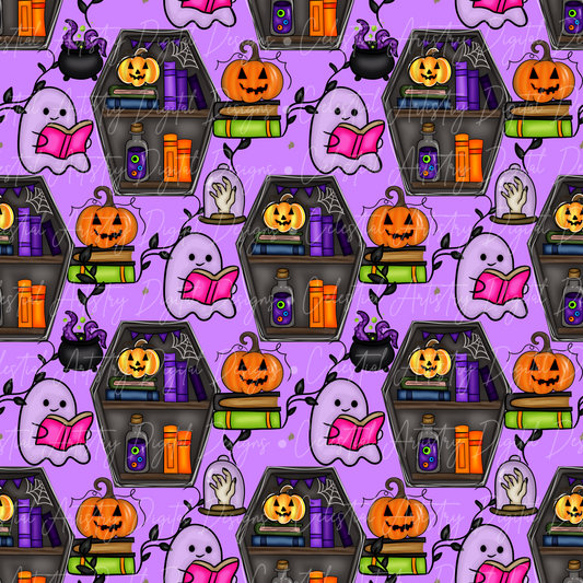 Spooky bookshelf